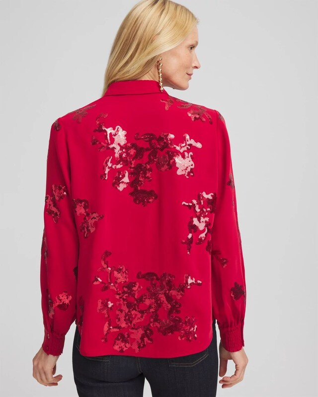 Sequin Embellished Shirt - image 3